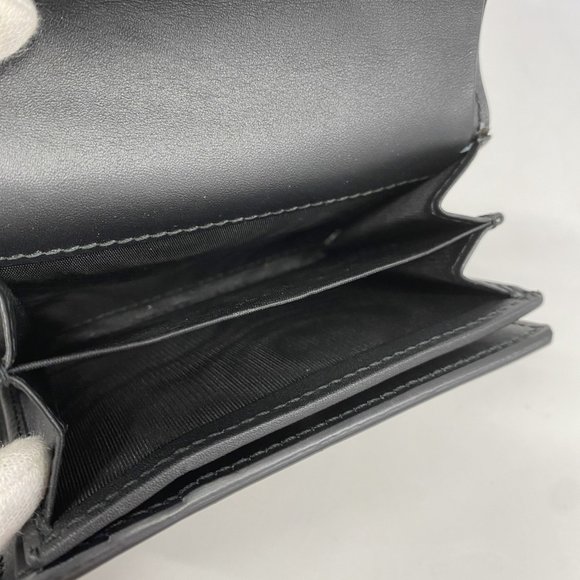 GUCCI Black Leather Sylvie Wallet - Picture 9 of 10